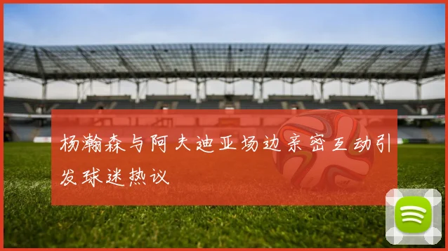 杨瀚森与阿夫迪亚场边亲密互动引发球迷热议